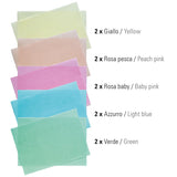 Wafer Paper Sheets Asstd Colours Pk 10