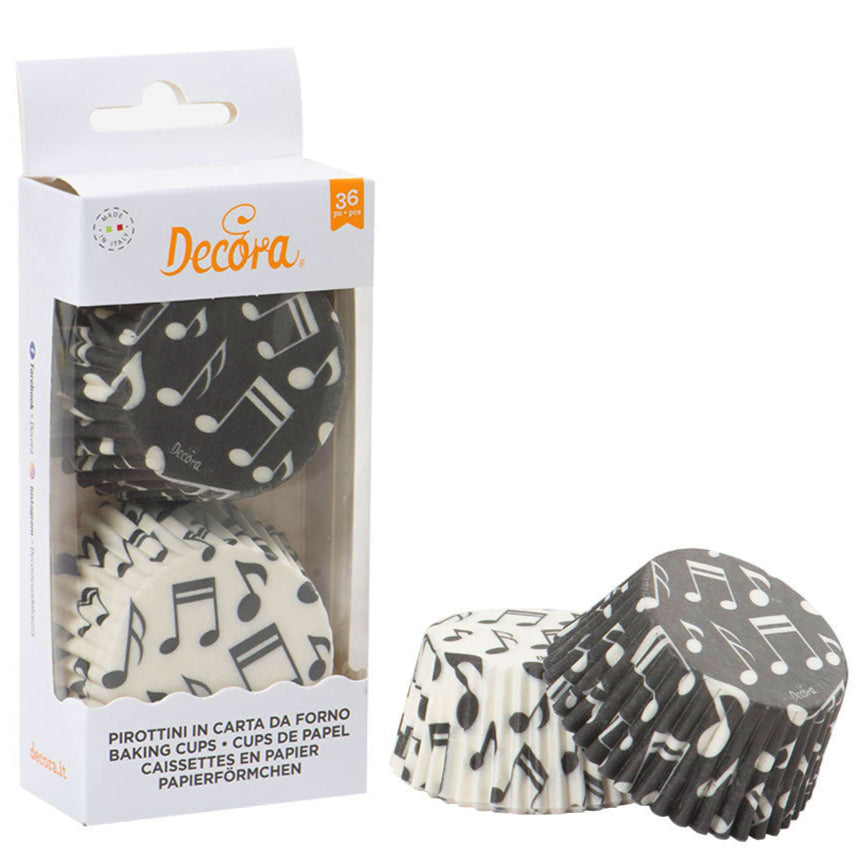 Music Note Cupcake Cases Pk 36