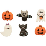 Cute Ghost Couple Sugar Decorations Pk 6