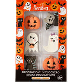 Cute Ghost Couple Sugar Decorations Pk 6