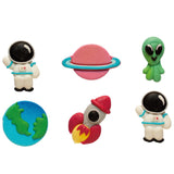Astronauts & Aliens Sugar Decorations Pk 6