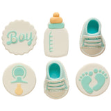Its a Boy Sugar Decorations Pk 6