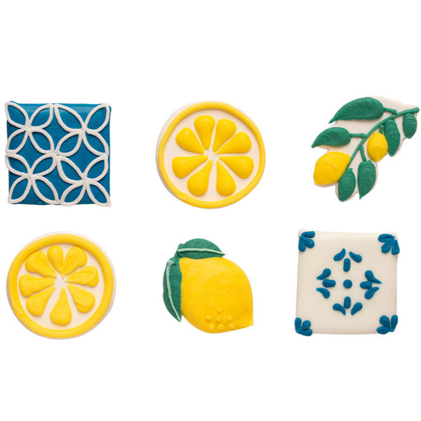 Amalfi Lemon Sugar Decorations Pk 6