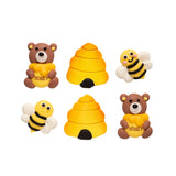 Honey Bee Sugar Decorations Pk 6