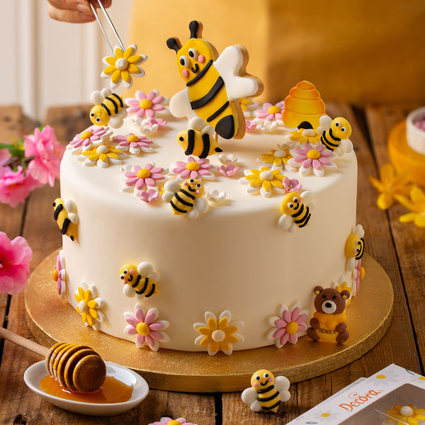 Honey Bee Sugar Decorations Pk 6