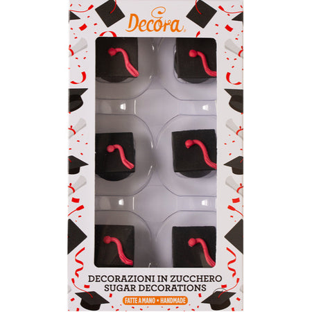 Red Bow Sugar Decorations Pk 12