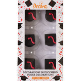 Graduation Hat 3D Sugar Decorations Pk 6