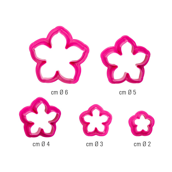 Petunia Flower Cutters Set 5