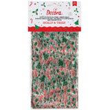 Holly & Xmas Tree  Cello Treat Bags Pk 20