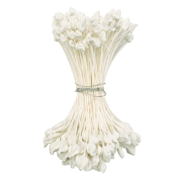 White Medium Pointed Dull Stamens