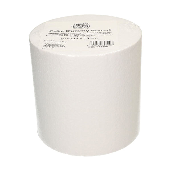 6" Round Straight Edged Dummy x 6" High (15 CM X 15 CM)