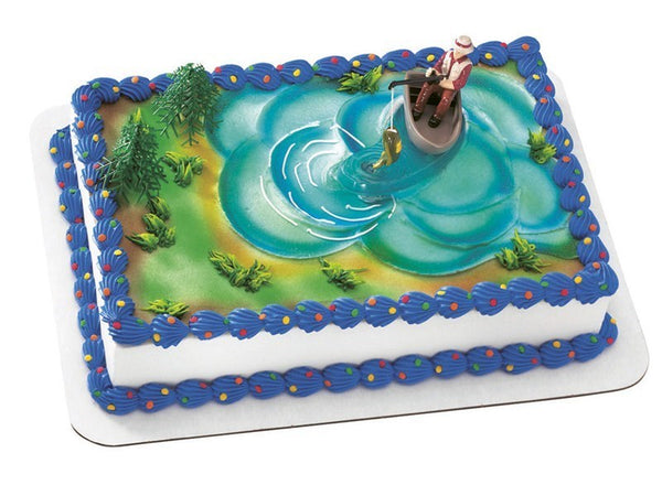 Fisherman in Boat Set Plastic