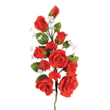 Gum Paste Red Rose Spray 170mm