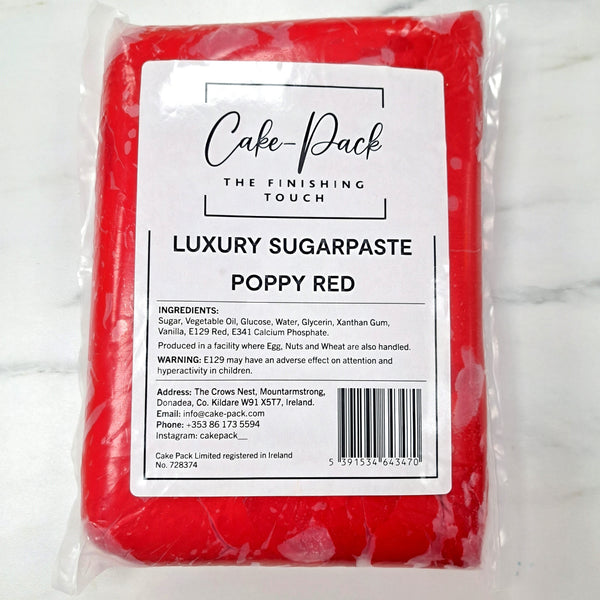 Poppy Red Luxury Sugarpaste 2.5kg