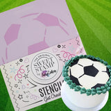 Football Prints Blank Canvas Stencil - Sweet Stamp