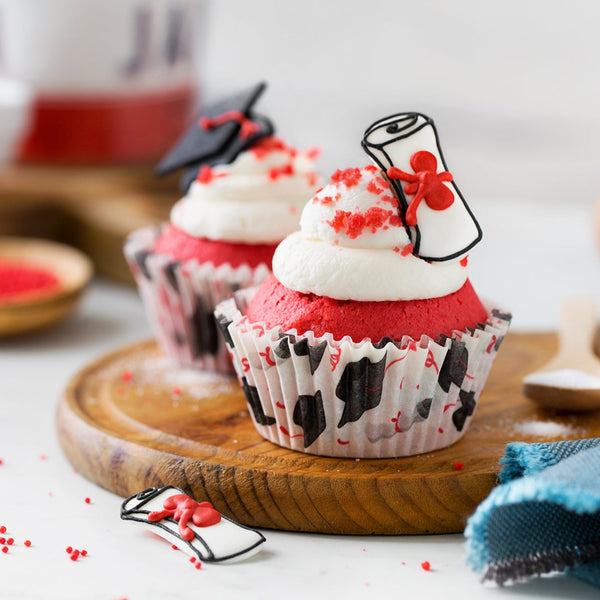 Graduation Set Sugar Decorations Pk 6