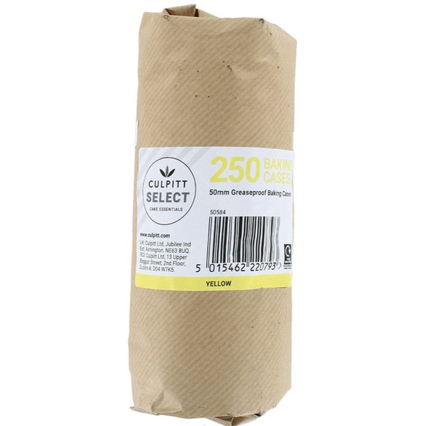 Cupcake Cases Yellow Pk 250