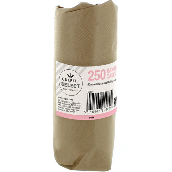 Cupcake Cases Pink Pk 250