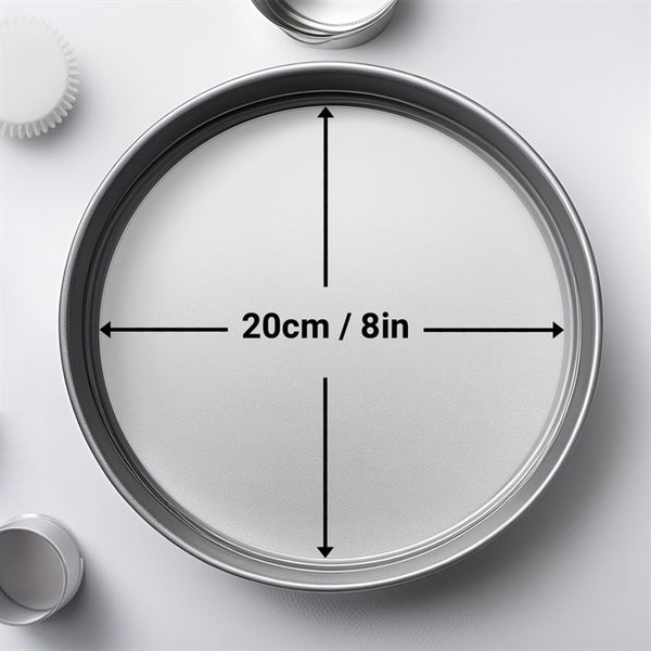 Greasproof Round Tin Liners 8" Pk 100