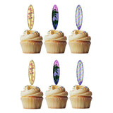 Surfboard Cupcake Toppers Pk 6