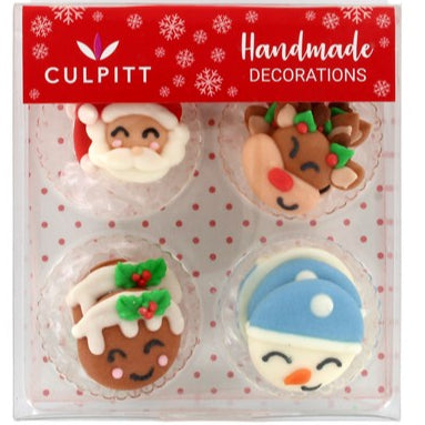 Christmas Cheer Sugar Decorations Pk 12