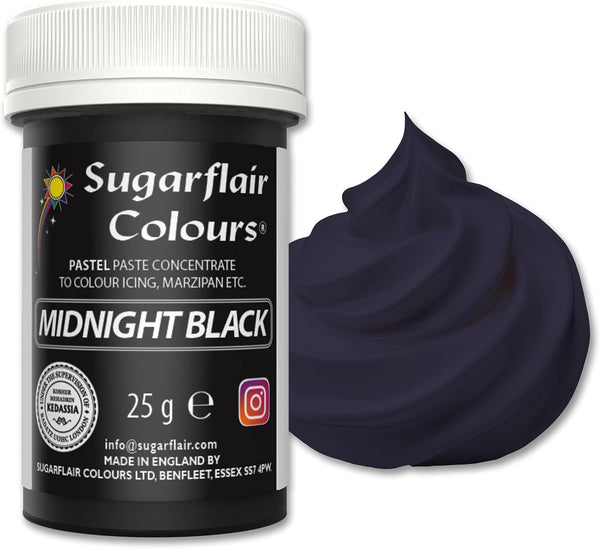 Midnight Black SugarFlair Gel paste 25g