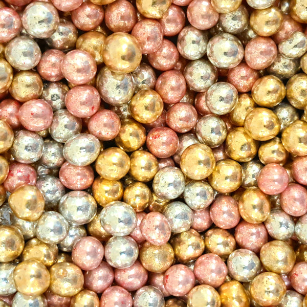 SUGAR SISTERS- Chocoballs Mini Crispy Metallic Mix  5mm 70g