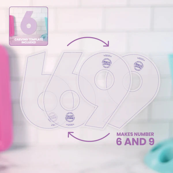 FROST FORM - Flexi Frost & Carve Ganache Plates Set 2 No 6&9