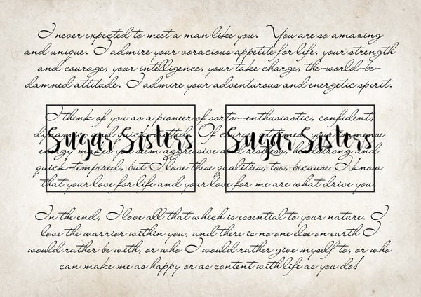 Admire You Wrap Edible Image