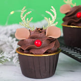 Reindeer Antlers Card Topper - Gold