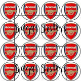 Arsenal Edible Toppers - (20 Toppers)