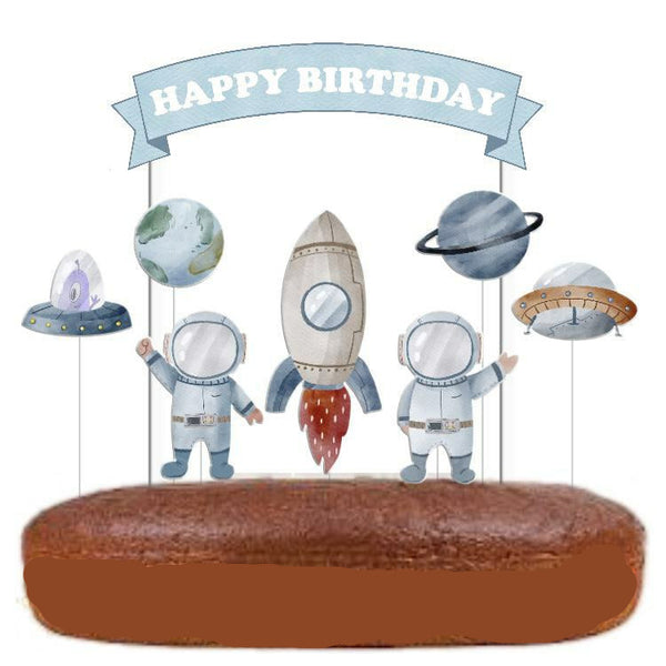 Astronauts Cake Topper