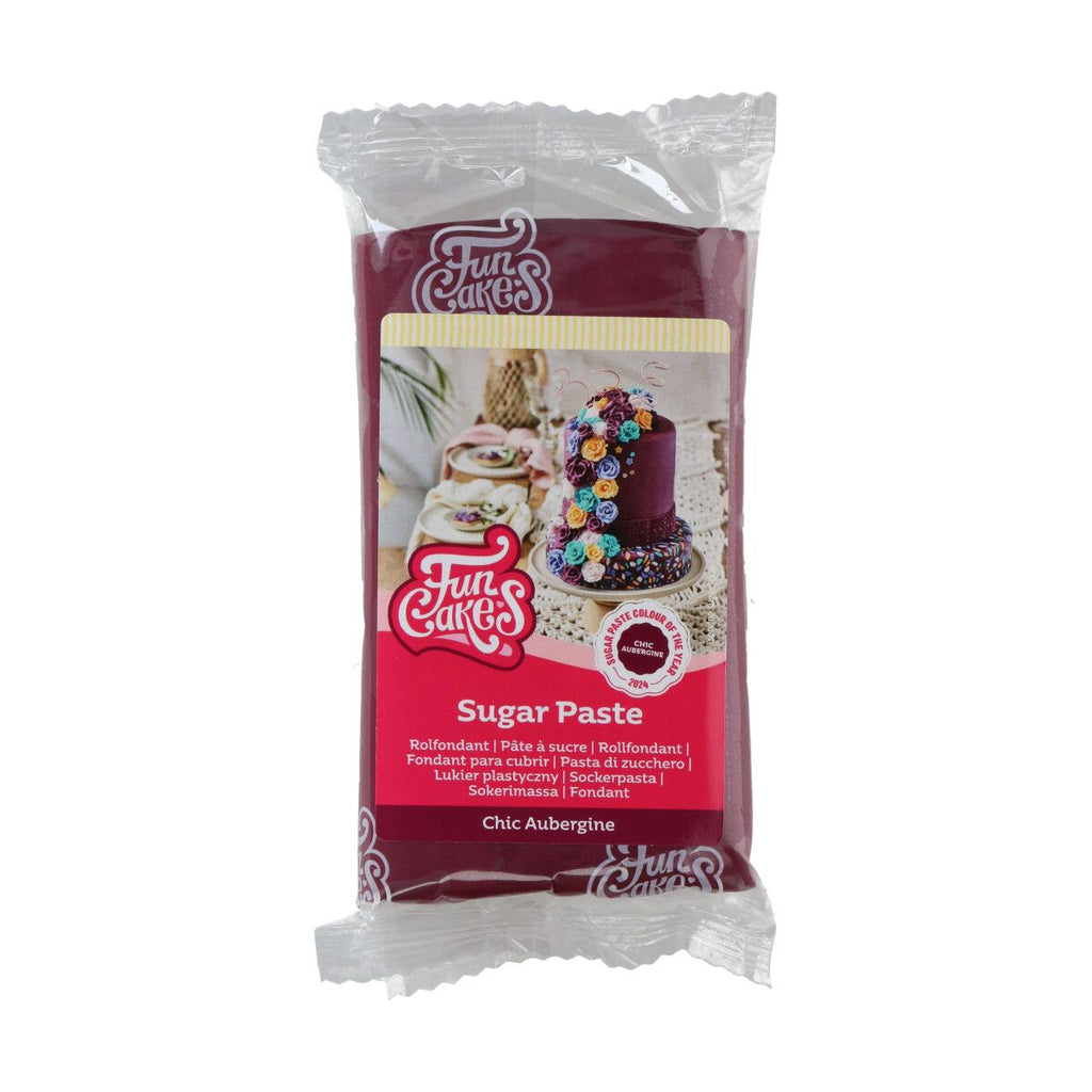 Aubergine Sugarpaste 250g FUNCAKES