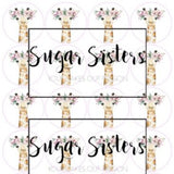 Baby Giraffe  Edible Toppers - (20 Toppers)