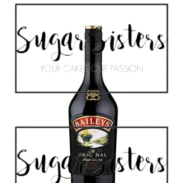 Irish Cream Bottle Edible Decal - (1 Image 6.5" tall )