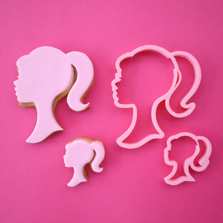 Lets go Party Cake Topper Pink - SWEET STAMP