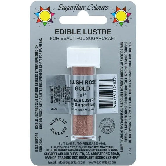Edible Lustre Blush Rose Gold 2g