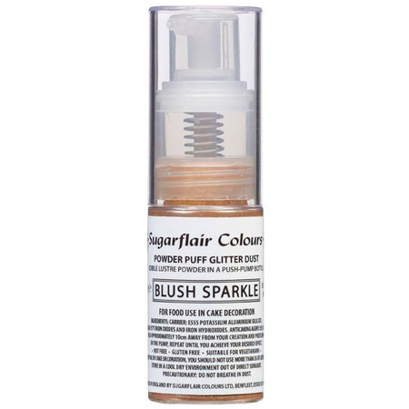 Light Gold Glitter Dust POWDER PUFF 10g