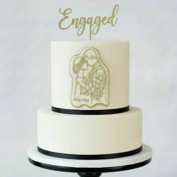 Bride & Groom Floral OUTboss STAMP N CUT