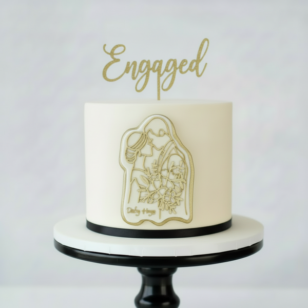 Bride & Groom Floral OUTboss STAMP N CUT