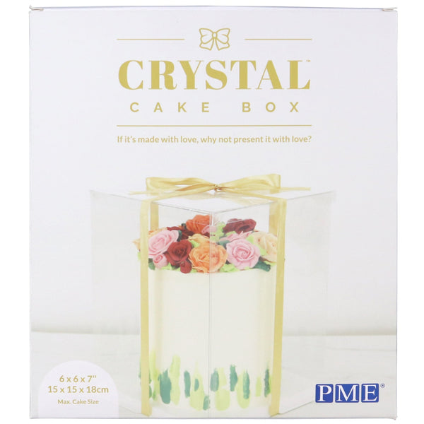 Crystal Cake Box 6" (15cm)