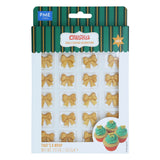 Gold Bow Sugar Decorations Pk  24 PME