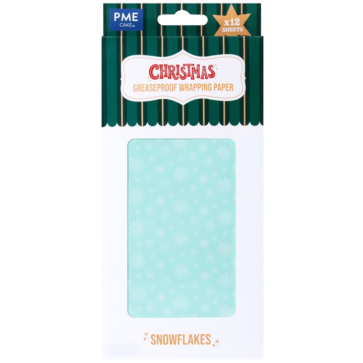 Snowflakes Parchment Paper Pk 12 Sheets