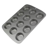 Non Stick 12 Cup Cupcake Tin (45 x 26.5 x 5cm / 17.7 x 10.4 x 2”)