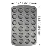 Non Stick 24 Cup Mini Cupcake Tin (35 x 26.5 x 2cm / 13.8 x 10.4 x 0.8”)