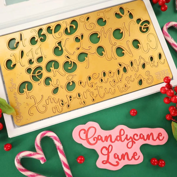 Candycane Lane Set Uppercase & Lowercase SWEET STAMP