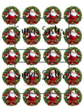 Classic Santa Claus Edible Toppers - (20 Toppers)