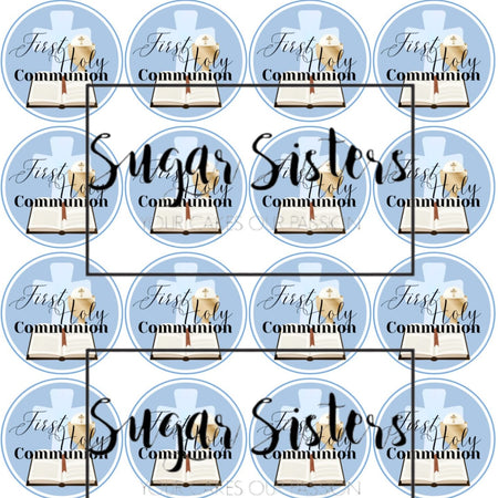 Confirmation Neutral Edible Topper - (1 x 6" Disc ) (8 x 2" Discs)