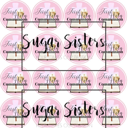 Brunette Communion Girl Edible Decal - (1 Image 6.5" tall )