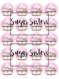 Communion Pink  Edible Toppers - (20 Toppers)